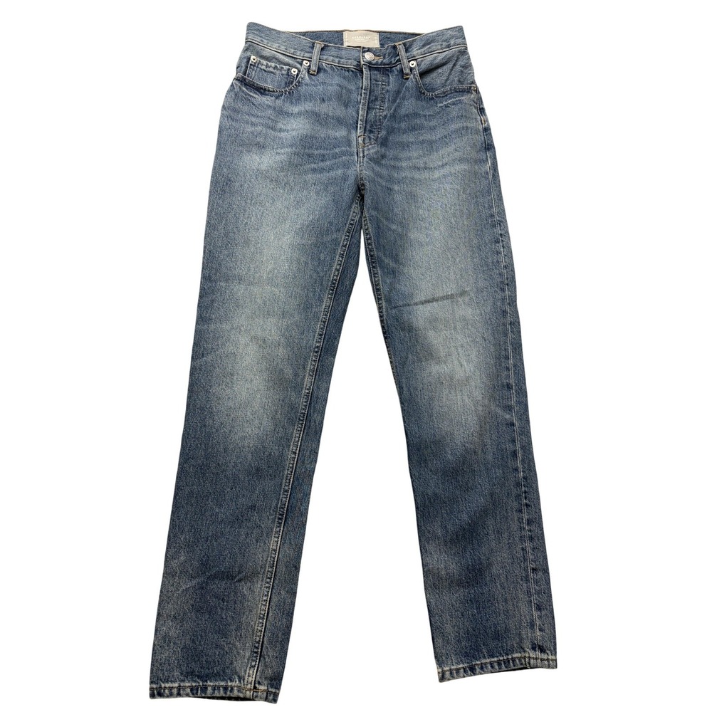 Everlane 90s Cheeky Jeans Womens 26 Blue High‎ Rise Straight 28x27 Denim